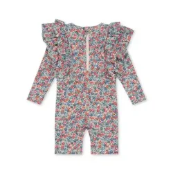 Konges Sljd Manuca Frill Onesie Rosie Blue